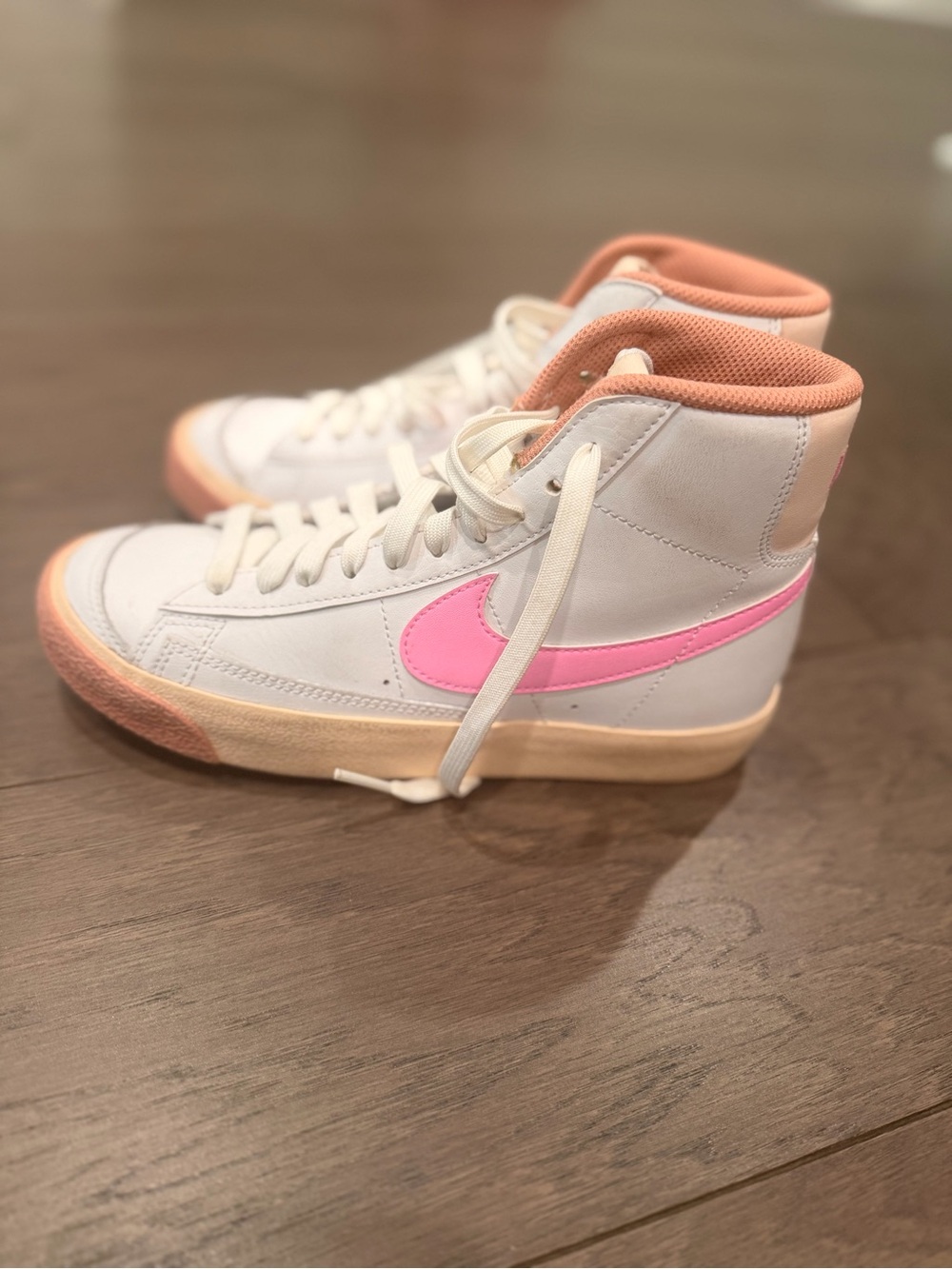 Nike Blazer Mid '77 GS in the "White/Pink Spell-Guava Ice"